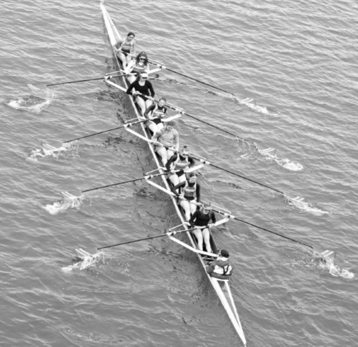 The Sidwell Varsity Eight placed first in the Charlie Butt Regatta at 5:38.8, three
seconds faster than the second place time. 